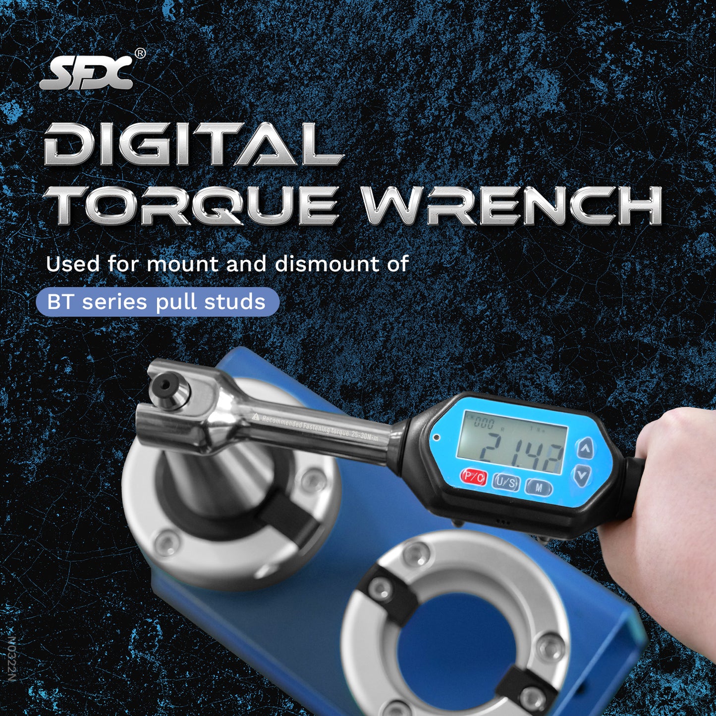 SFX BT30 BT40 BT50 Digital Torque Pull Stud Wrenches