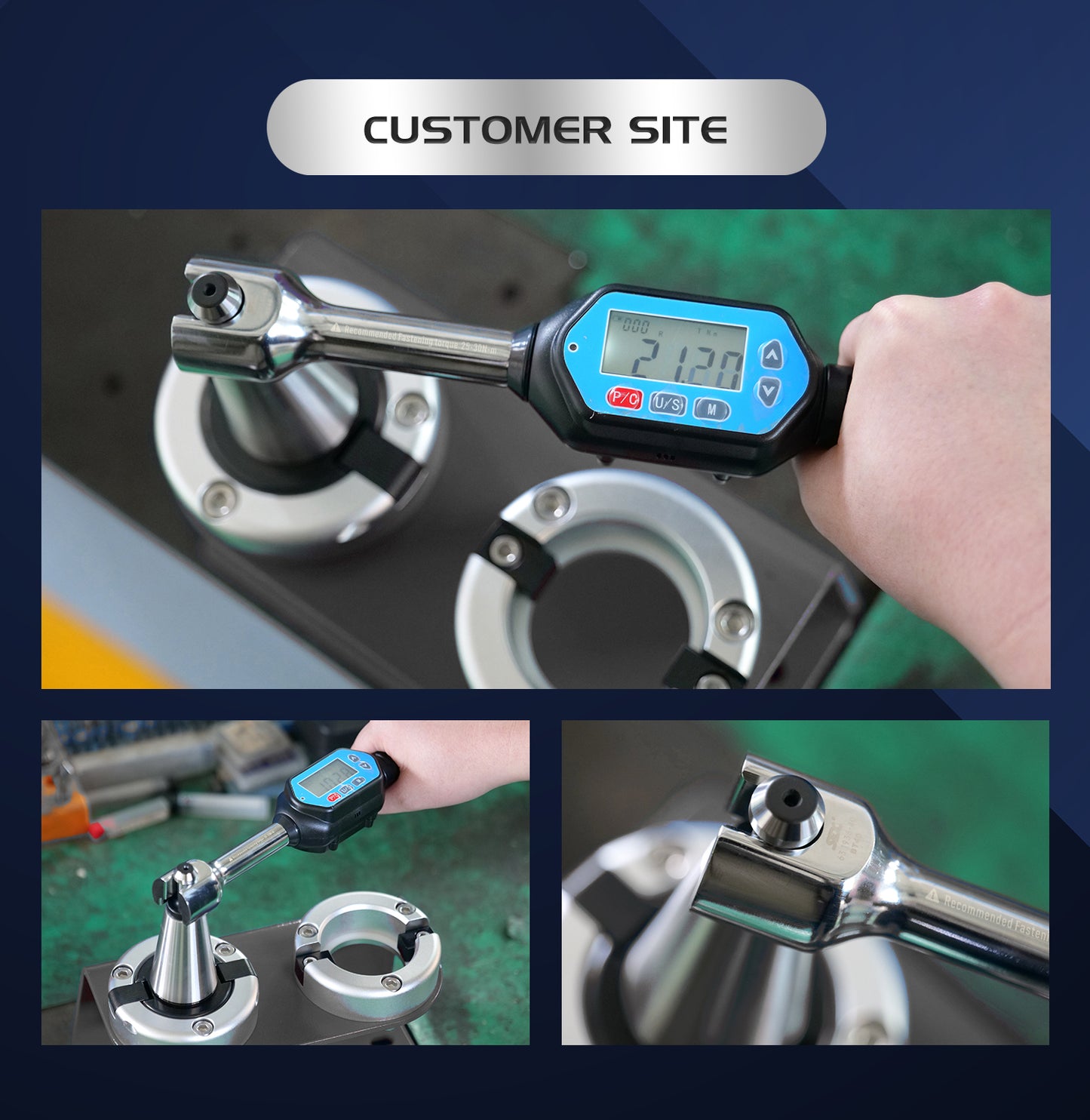SFX BT30 BT40 BT50 Digital Torque Pull Stud Wrenches