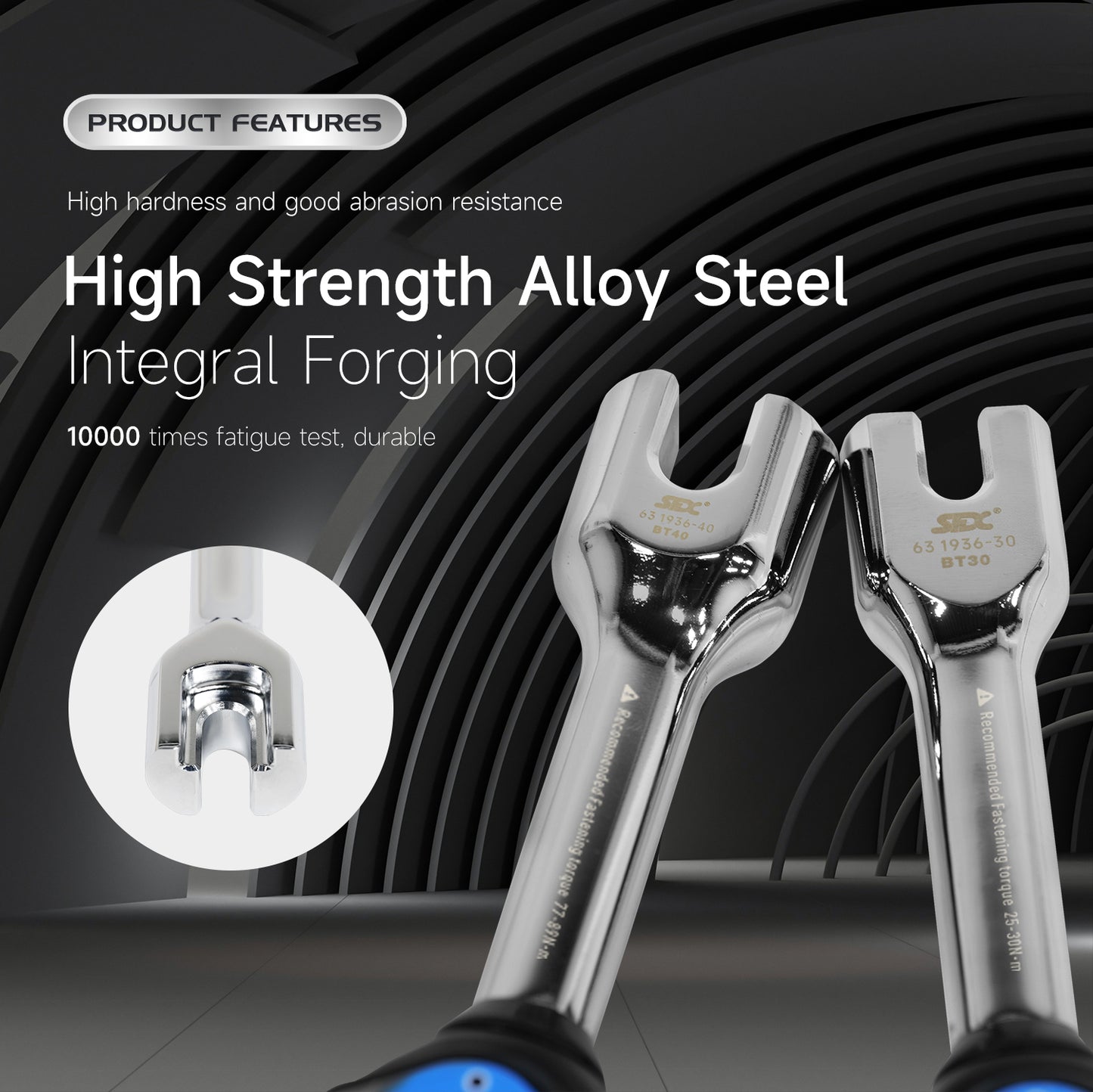 SFX BT30 BT40 BT50 Digital Torque Pull Stud Wrenches