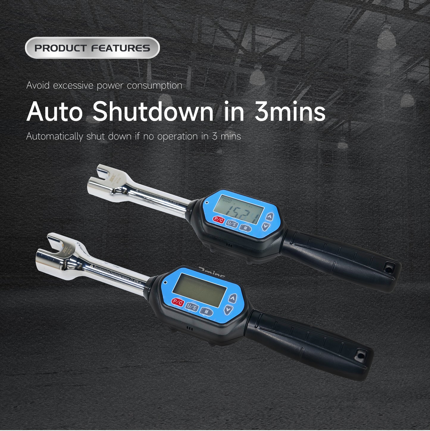SFX BT30 BT40 BT50 Digital Torque Pull Stud Wrenches