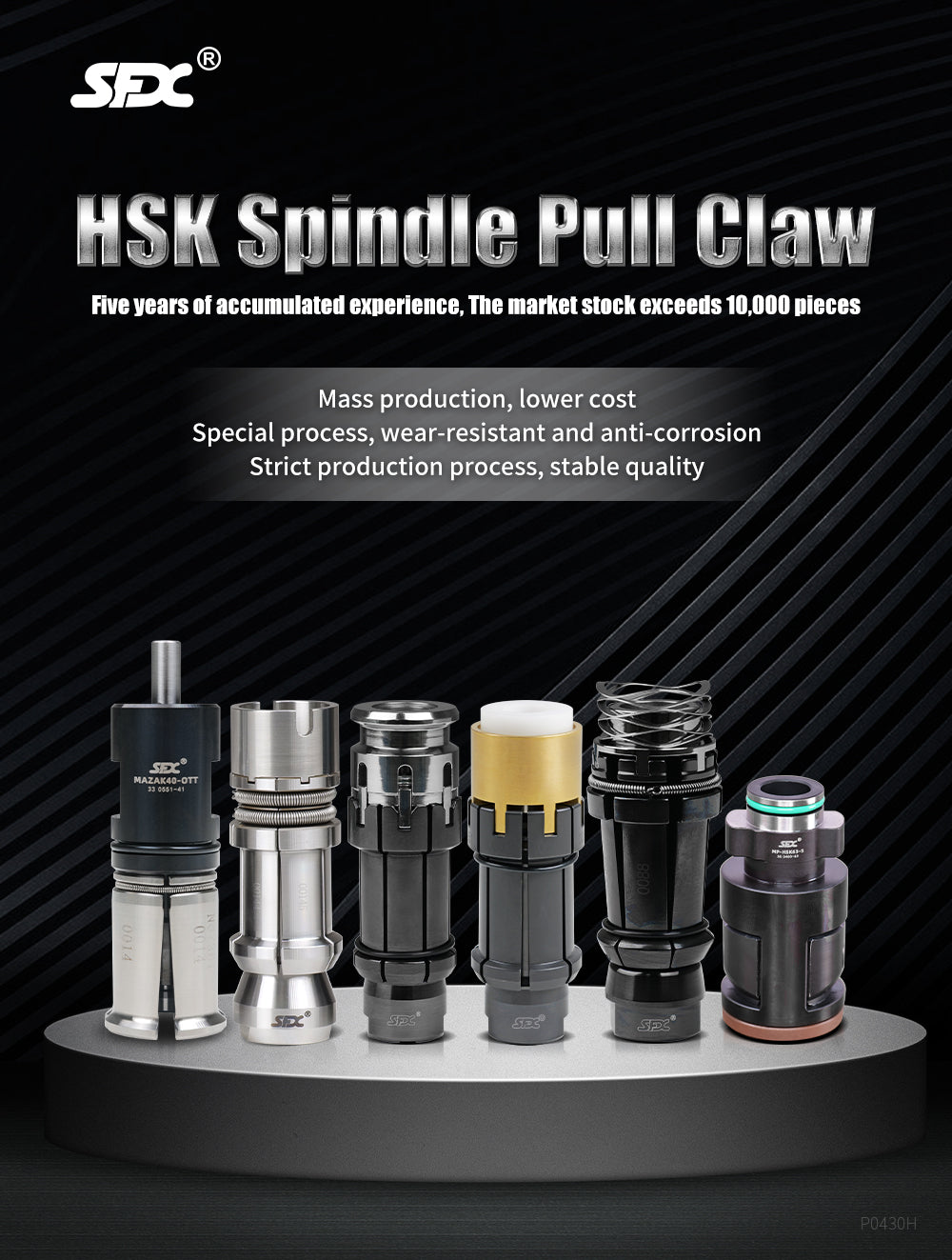 HSK Spindle Pull Claw CNC Spindle Clamping Gripper Fit HSK Spindles With High or Low Speed