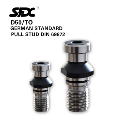 SFX DIN 69872 Pull Stud D30 D40 D50 D60 Retention Knob for CNC Tool Holder