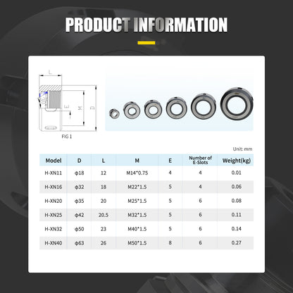 SFX Friction Bearing Nut High Precision H-XN Nuts for CNC Machine