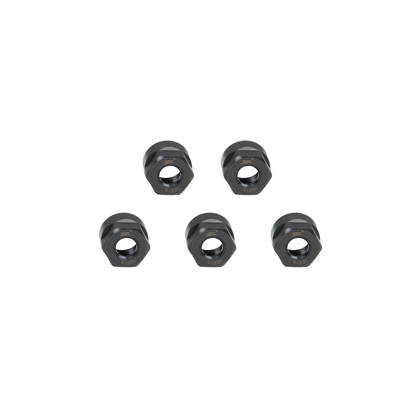 SFX Friction Bearing Nut High Precision ER Clamping Collet Nuts-5pcs Set