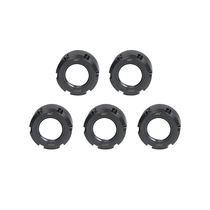 SFX Friction Bearing Nut High Precision ER Clamping Collet Nuts-5pcs Set