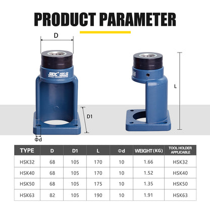 HSK32/50 Roller Bearing CNC Tool Holder Tightening Fixture
