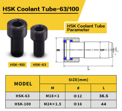 SFX HSK63 HSK100 Coolant Tube CNC Machine Tool Accessories Manufacturer Supplier