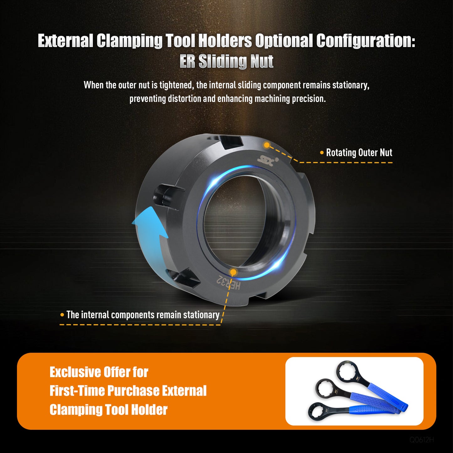 SFX BMT40 BMT45 BMT55 BMT65 Driven Tool Holders BMT Axial and Radial Live Tool Holders