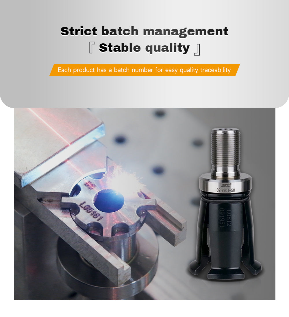 SFX BT DIN CAT External Thread CNC Spindle Pull Claw Four-petal Claw for Clamping Tool Holder